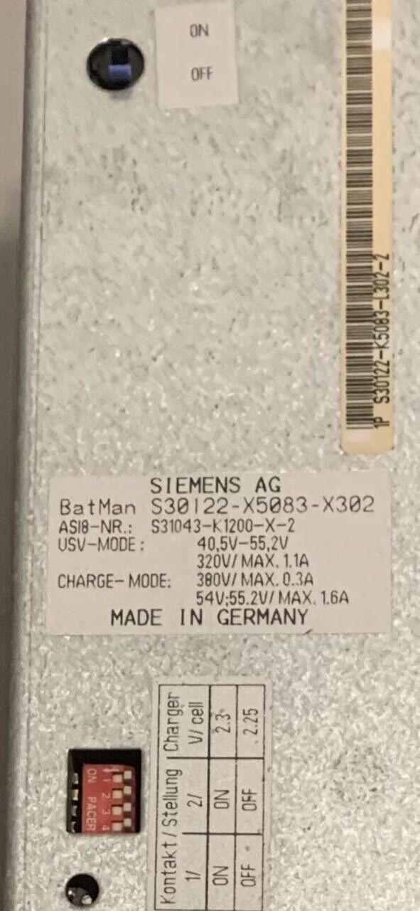 Bloc d'alimentation Siemens S30122-K5083-X302 pour Hicom 125  Siemens   