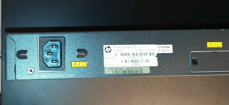 Switch HP A5120-48G EI Switch w2 JE069A Testé Et En Bon Etat  HP   