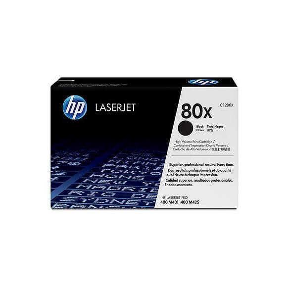 🖨️ Cartouche de Toner HP 80X CF280X 6800 Pages Noir Profond🌟 HP