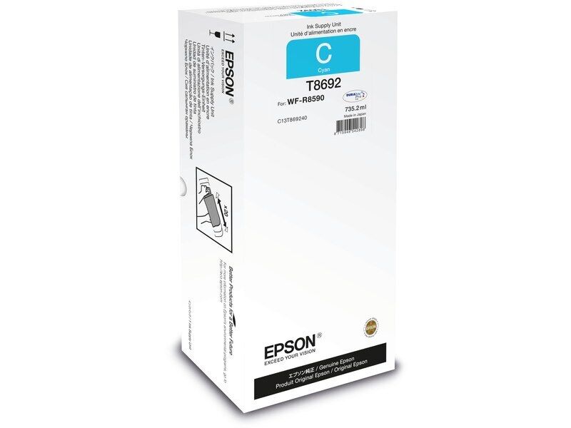 🖨️ Cartouche D'Encre Epson T8692 C13T869240 CYAN XXL 02/2020 🎨 Epson