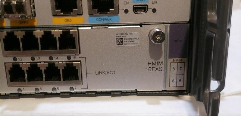 HP MSR3044 AC Routeur JG405A - 2x SIV 1VE1 - 2x HMIM16FXS et 2x PSU PSR300-12A2 Informatique, réseaux:Réseau d'entreprise, serveurs:Routeurs d'entreprise HPE   