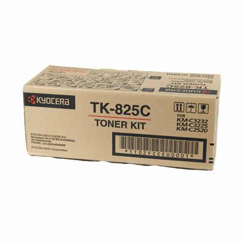 Toner Kyocera TK-825C Neuf Original Cyan 7000 pages KM-C4035E KM-C3232 KM-C3225 Informatique, réseaux:Imprimantes, scanners, access.:Encre, toner, papier:Cartouches de toner Kyocera   