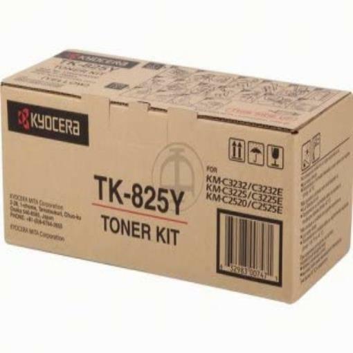 Toner Kyocera TK-825Y Neuf Original Jaune 7000 pages KM-C4035E KM-C3232 KM-C3225 Informatique, réseaux:Imprimantes, scanners, access.:Encre, toner, papier:Cartouches de toner Kyocera   