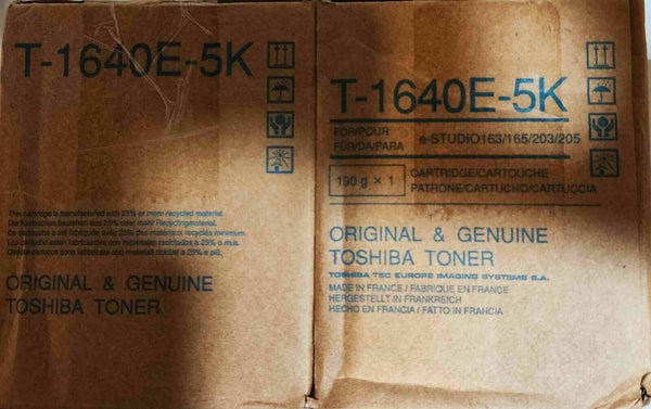LOT DE 2 Toshiba 6AJ00000023 (T-1640 E 5K) Toner Noir Informatique, réseaux:Imprimantes, scanners, access.:Encre, toner, papier:Cartouches de toner Toshiba   