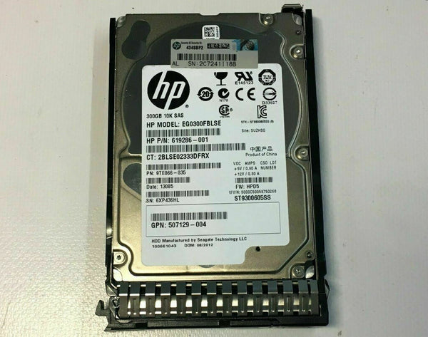 HP 300 Go SAS 2.5" 10K HDD Drive 507129-004 619286-001 Informatique, réseaux:Supports vierges, disques durs:Disques durs (HDD, SSD, NAS):Disques durs internes HP   