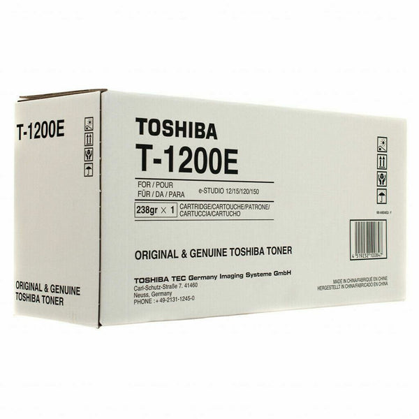 Toner TOSHIBA T-1200E NOIR 6500 Pages ORIGINAL Pour e-STUDIO