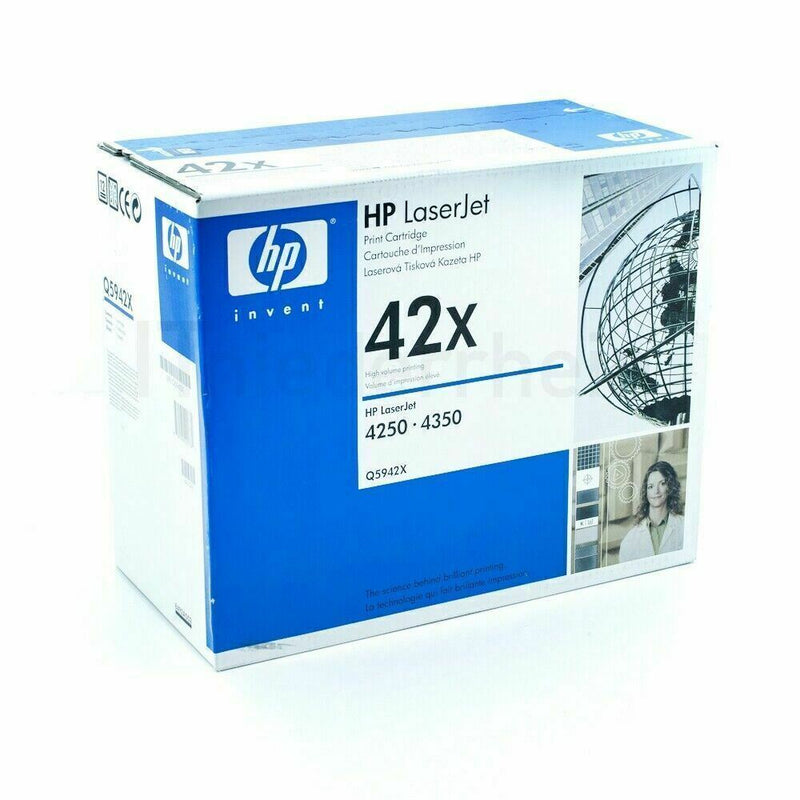 HP 42x Toner q5942x Original Noir pour Laserjet 4250 série et 4350. 20 000 PAGES Informatique, réseaux:Imprimantes, scanners, access.:Encre, toner, papier:Cartouches de toner HP   