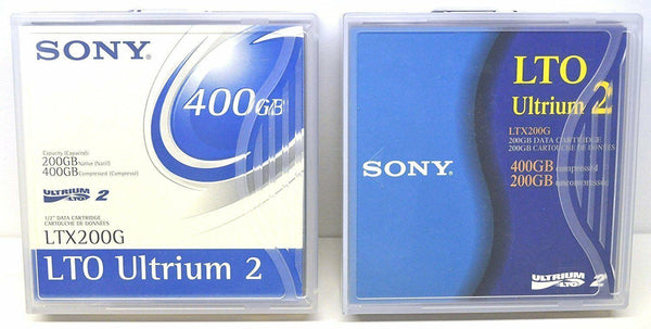 lot de 2 Sony LTX200G LTO2 Ultrium-2 Data Cartridge 200GB/400GB Informatique, réseaux:Supports vierges, disques durs:Supports vierges, accessoires:Bandes/cartouches de données SONY   