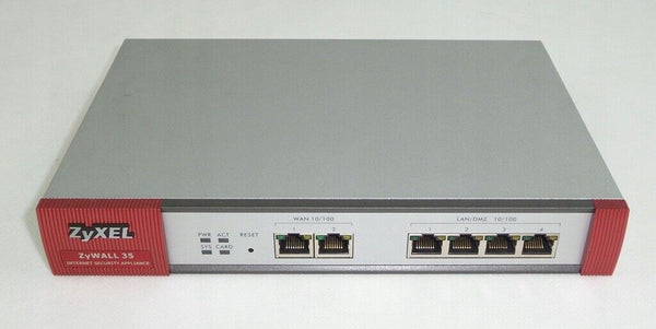 Pare-Feu Sécurité Internet Appliance ZyXEL ZyWALL 35 Testé Et En Bon Etat Informatique, réseaux:Réseau d'entreprise, serveurs:VPN, firewalls: dispositifs ZyXEL   