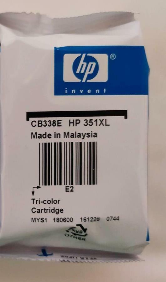 HP 351XL Cartouche d'encre d'Origine Haut rendement 1000 Pages Informatique, réseaux:Imprimantes, scanners, access.:Encre, toner, papier:Cartouches d'encre HP   