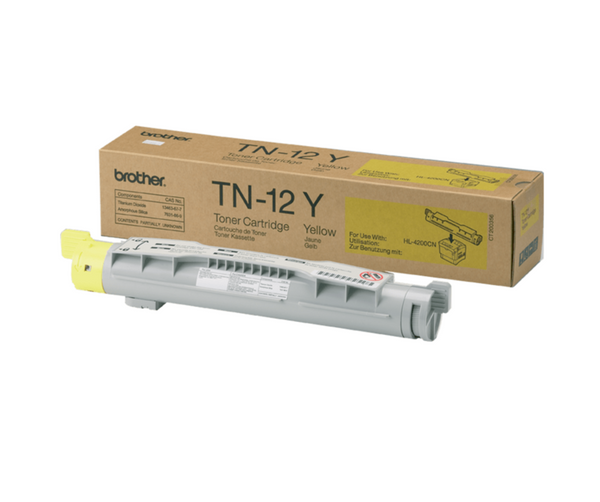 Toner Brother TN-12 Y CT200356 Original Neuf Jaune 6000 Pages Pour HL-4200CN  Brother   