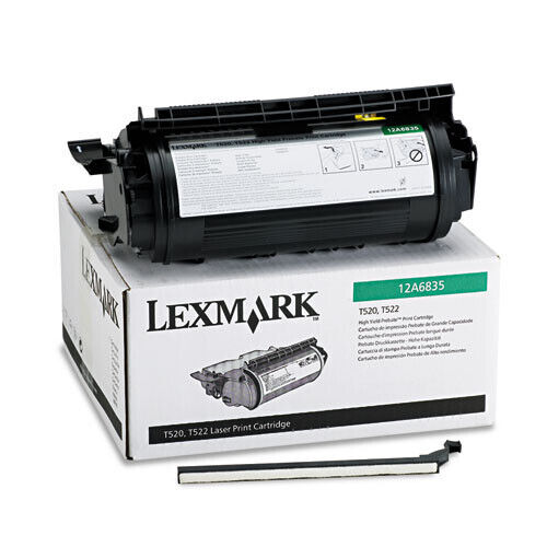 Toner Lexmark 12A6835 Original Neuf Noir 20 000 Pages Pour Lexmark T520 T522  Lexmark   
