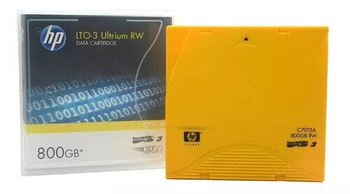 Cartouche De Données HP C7973A LTO-3 Ultrium RW Original Neuf 800 GB  HP   
