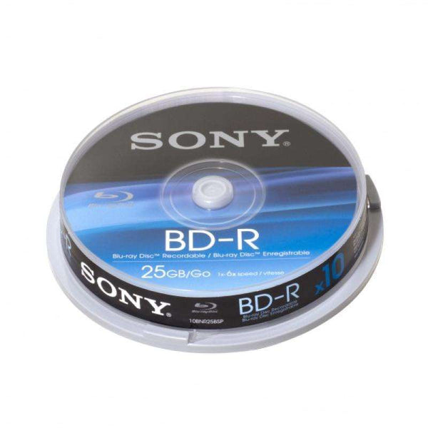 Pack De 10 Disques Vierges SONY BD-R 10BNR25BSP 25 Go 1x-6x  SPEED NEUF  Sony   